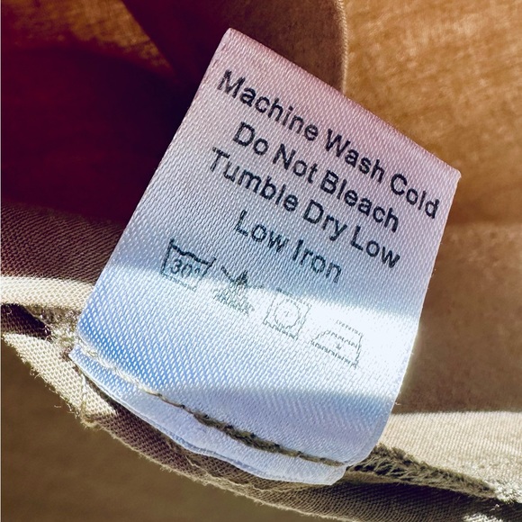 TUCKERNUCK ✨ Khaki Brown/Olive Charlie Shirt Dress ✨ 3/4 Sleeves ✨ Size M - Picture 13 of 14